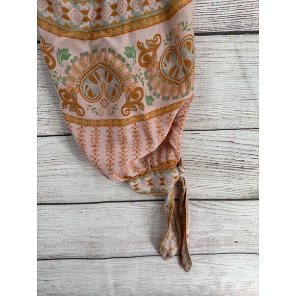 World Market Floral Lounge Pants Women's L Elastic Waist/Drawstring - Picture 7 of 11